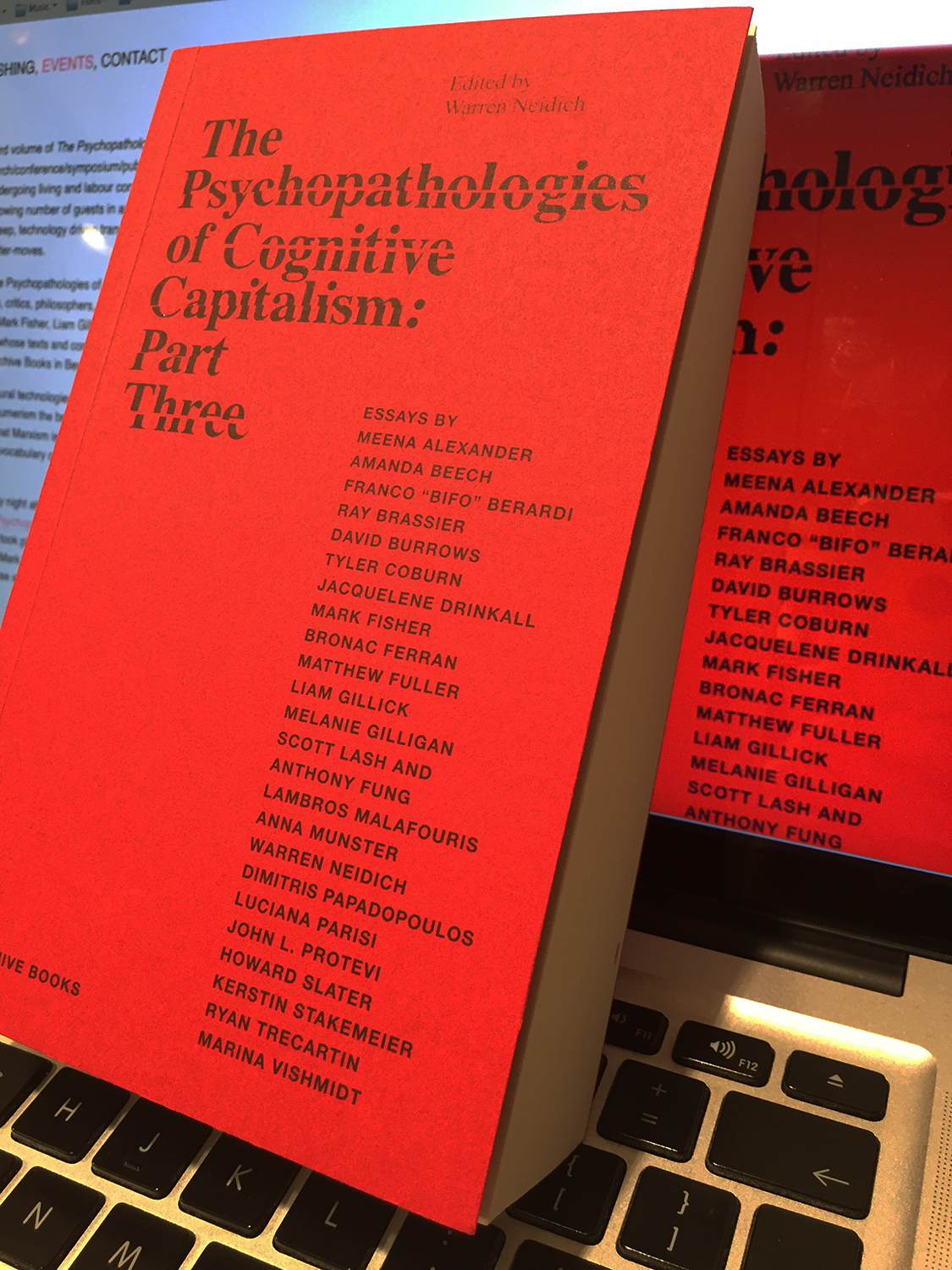  - BOOK LAUNCH The Psychopathologies of Cognitive Capitalism Part Three, with Warren Neidich