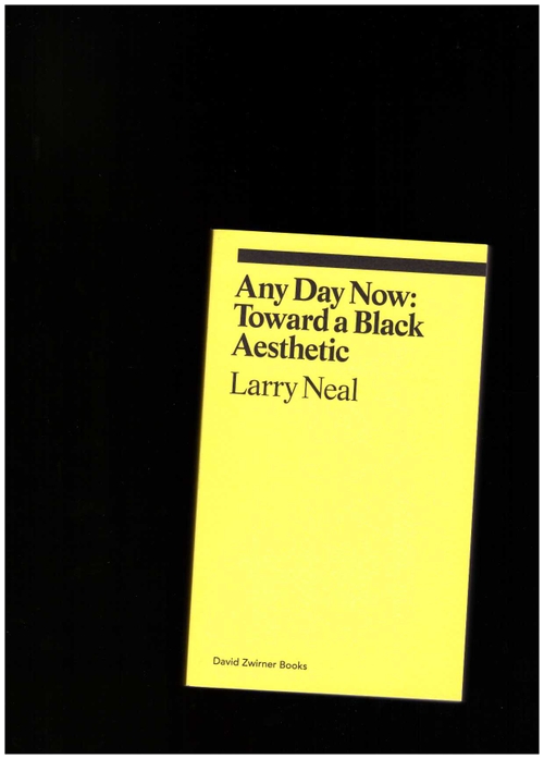 NEAL, Larry; BISWAS, Allie (ed.) - Any Day Now: Toward a Black Aesthetic (David Zwirner Books)