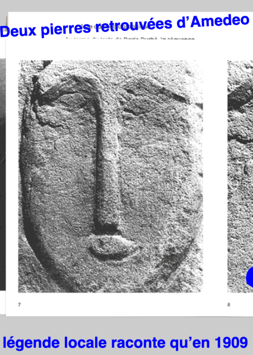 LANCEMENT de (D) deux pierres retrouvées d’Amedeo Modigliani !