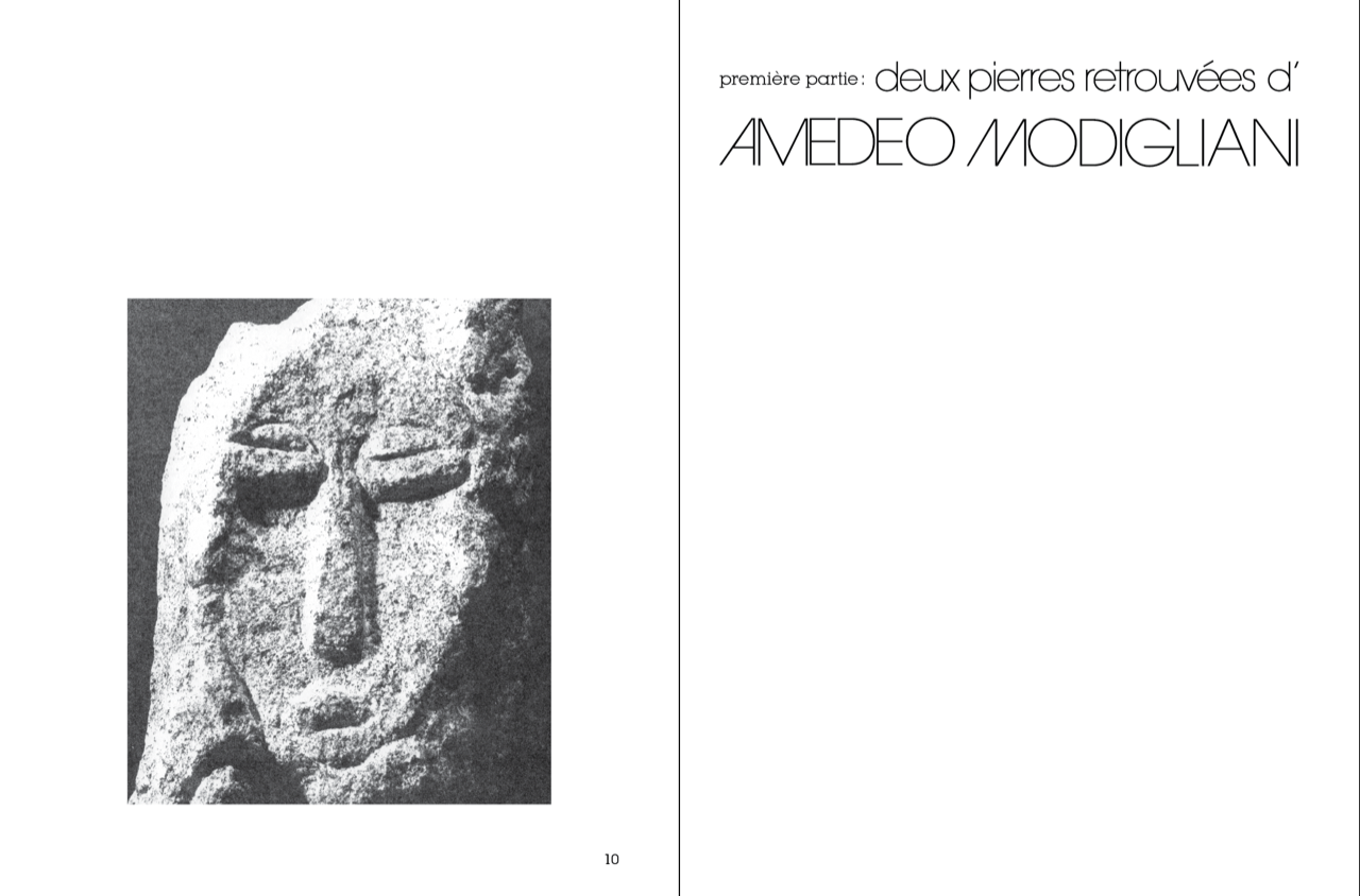  - LANCEMENT de (D) deux pierres retrouvées d’Amedeo Modigliani !