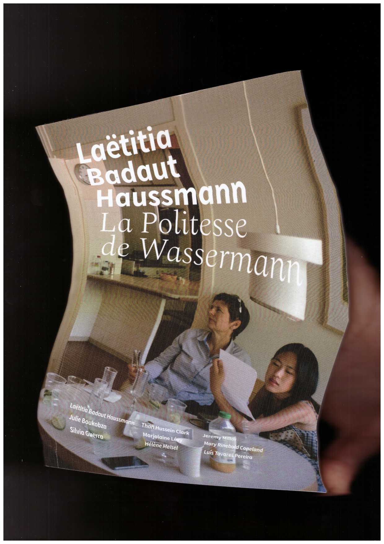  - BOOKLAUNCH : La Politesse de Wassermann, Laëtitia Badaut Haussmann