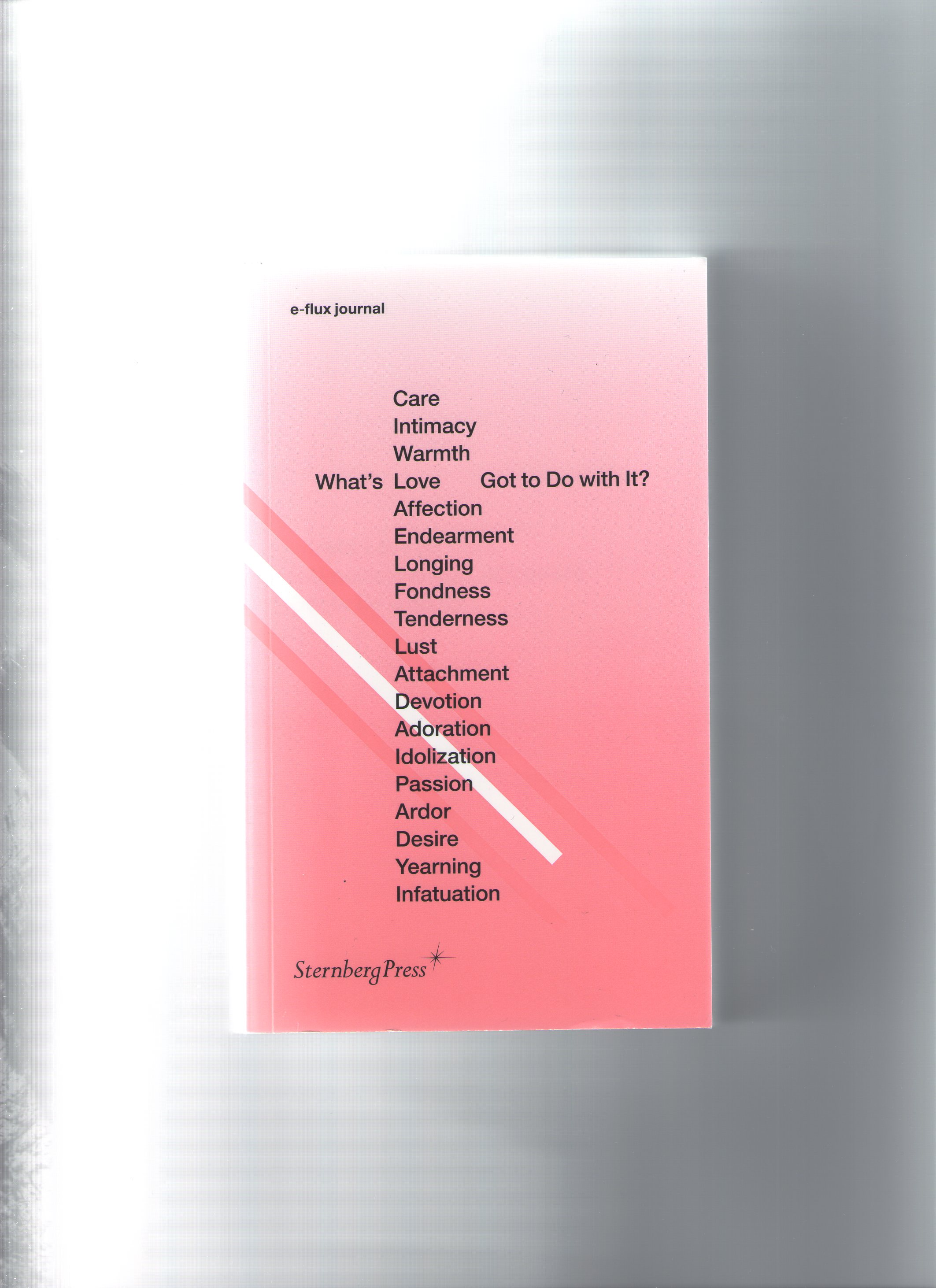 ARANDA, Julieta; WOOD, Brian Kuan; CAIN-NIELSEN, Kaye; SQUIBB, Stephen; VIDOKLE, Anton (eds.) - e-flux journal – What's Love (or Care, Intimacy, Warmth, Affection) Got to Do with It?