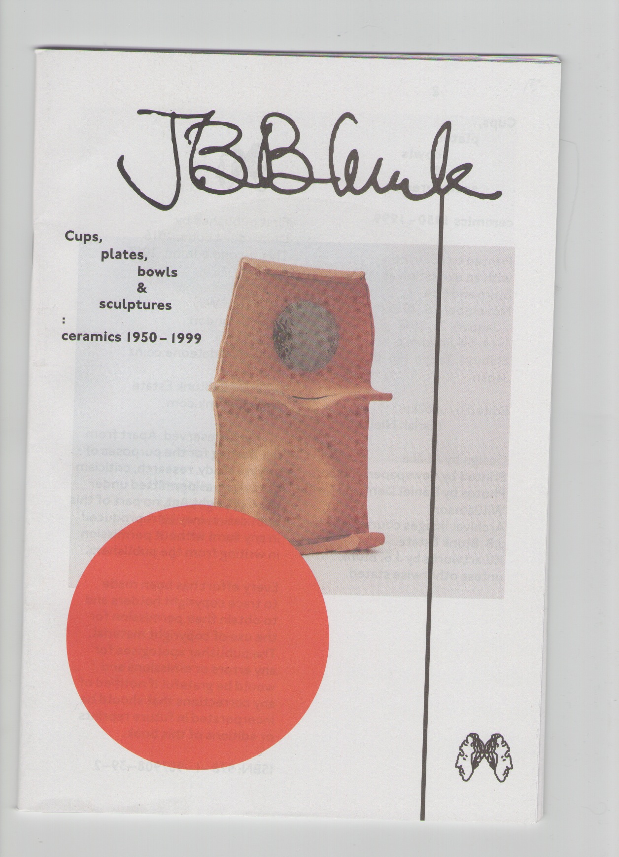 BLUNK, J. B. - Cups, Plates, Bowls & Sculptures (second edition)