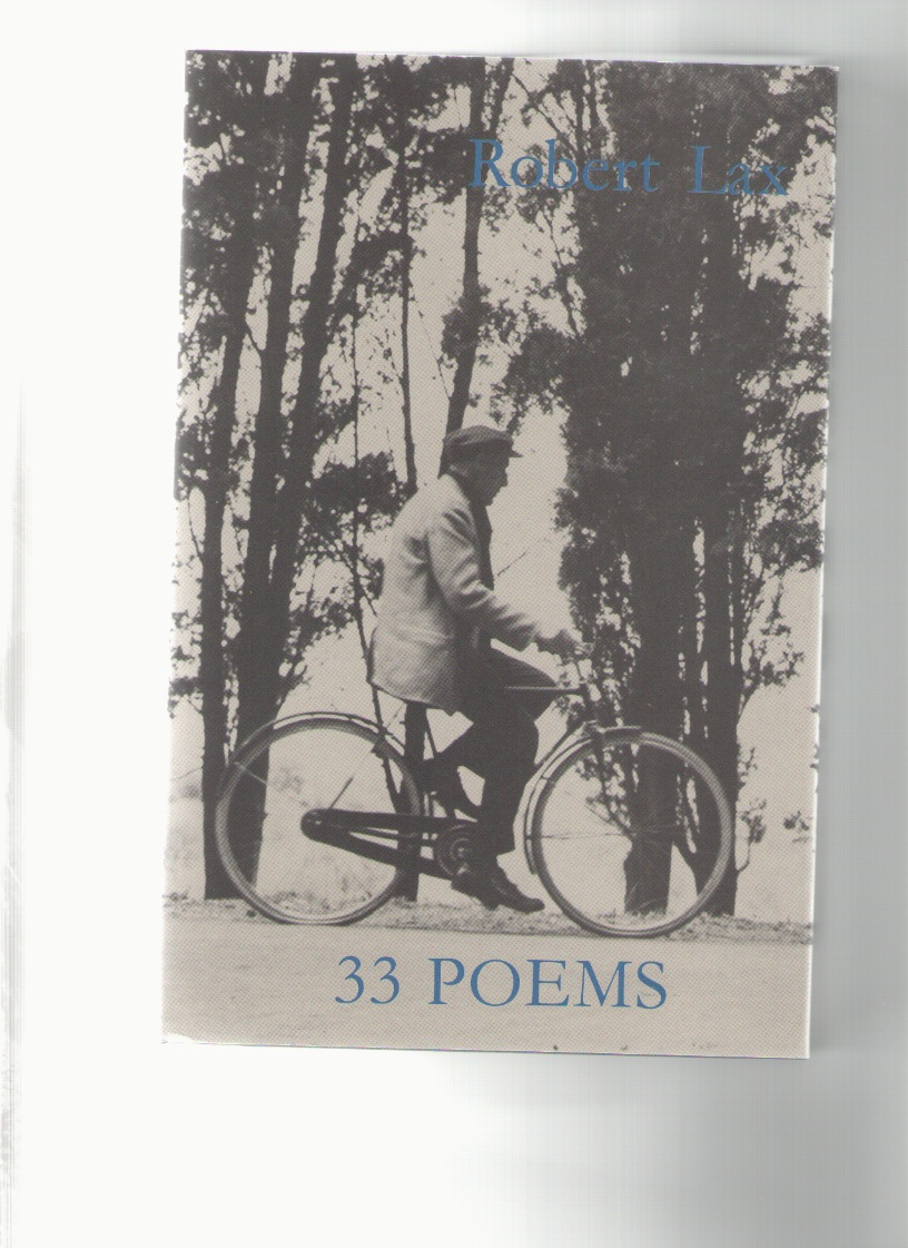 LAX, Robert - 33 Poems