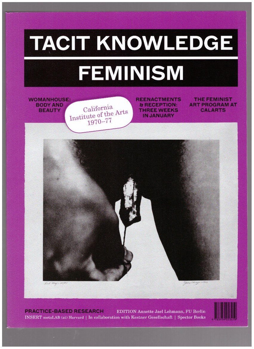 LEHMANN, Annette Jael - Tacit Knowledge (Post Studio/Feminism – CalArts 1970-1977)