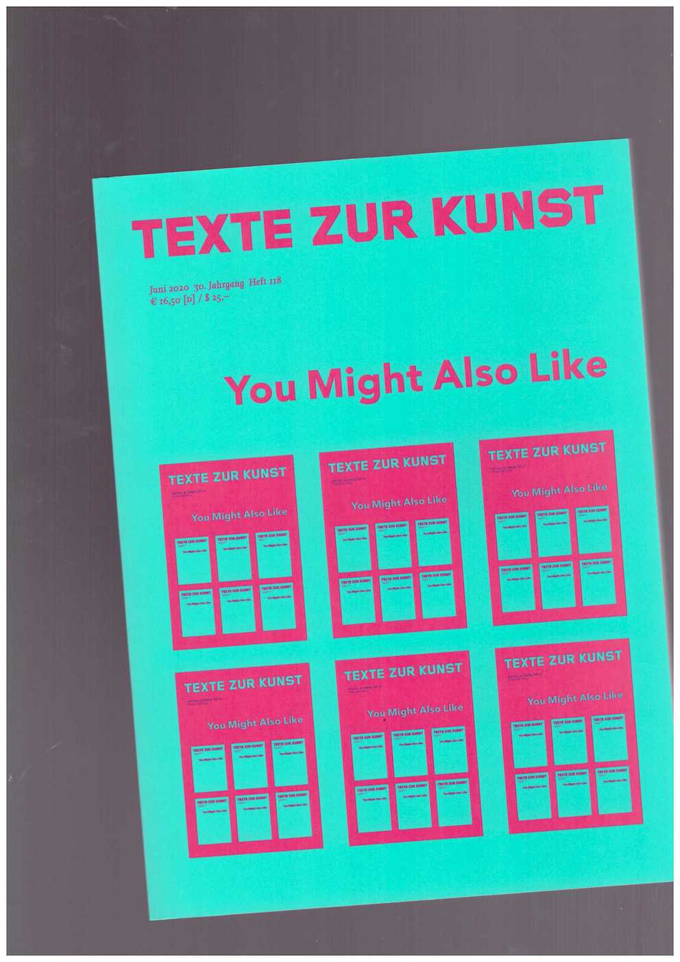 TEXTE ZUR KUNST (ed.) - Texte Zur Kunst 30/118 (Jun. 2020) You Might Also Like