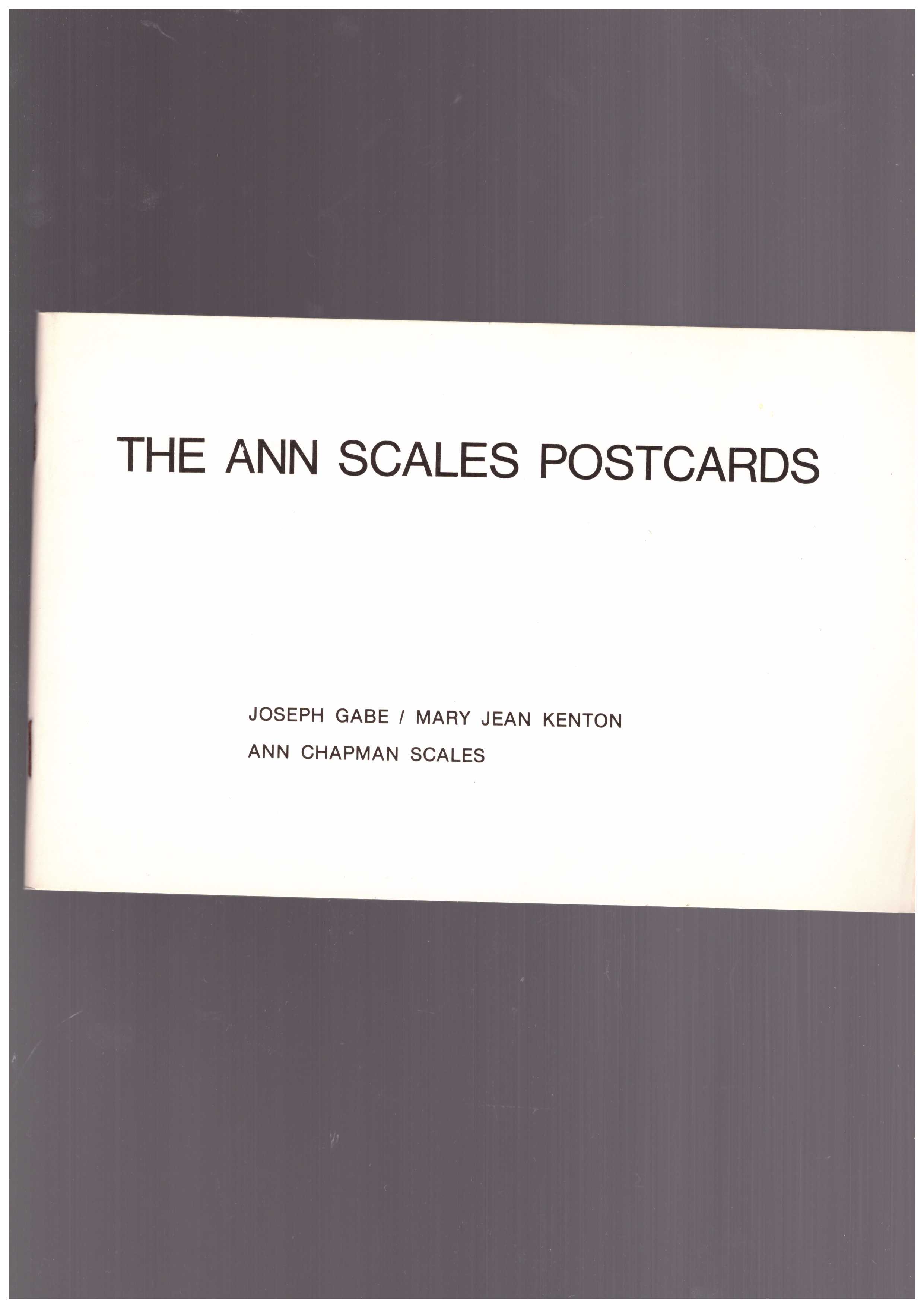 CHAPMAN SCALES, Ann  - The Ann Scales Postcards