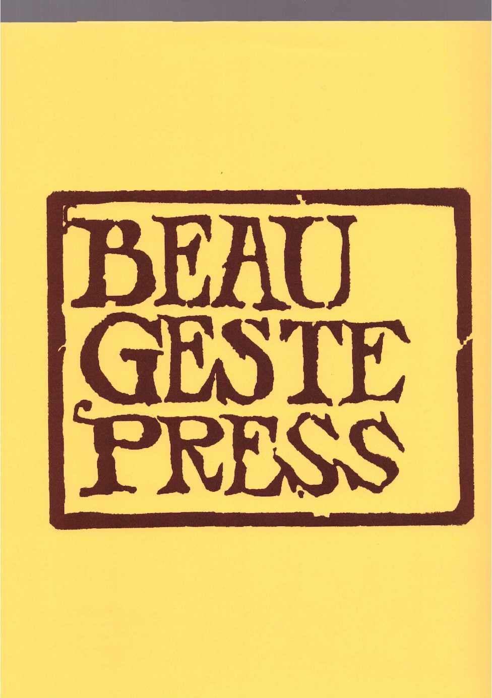 MOTARD, Alice (ed.) - Beau Geste Press