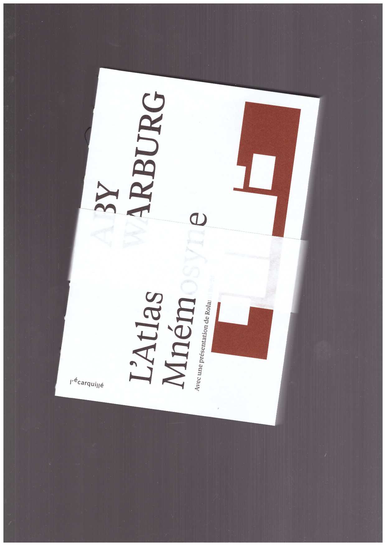 WARBURG, Aby - L’Atlas Mnemosyne (version poche)