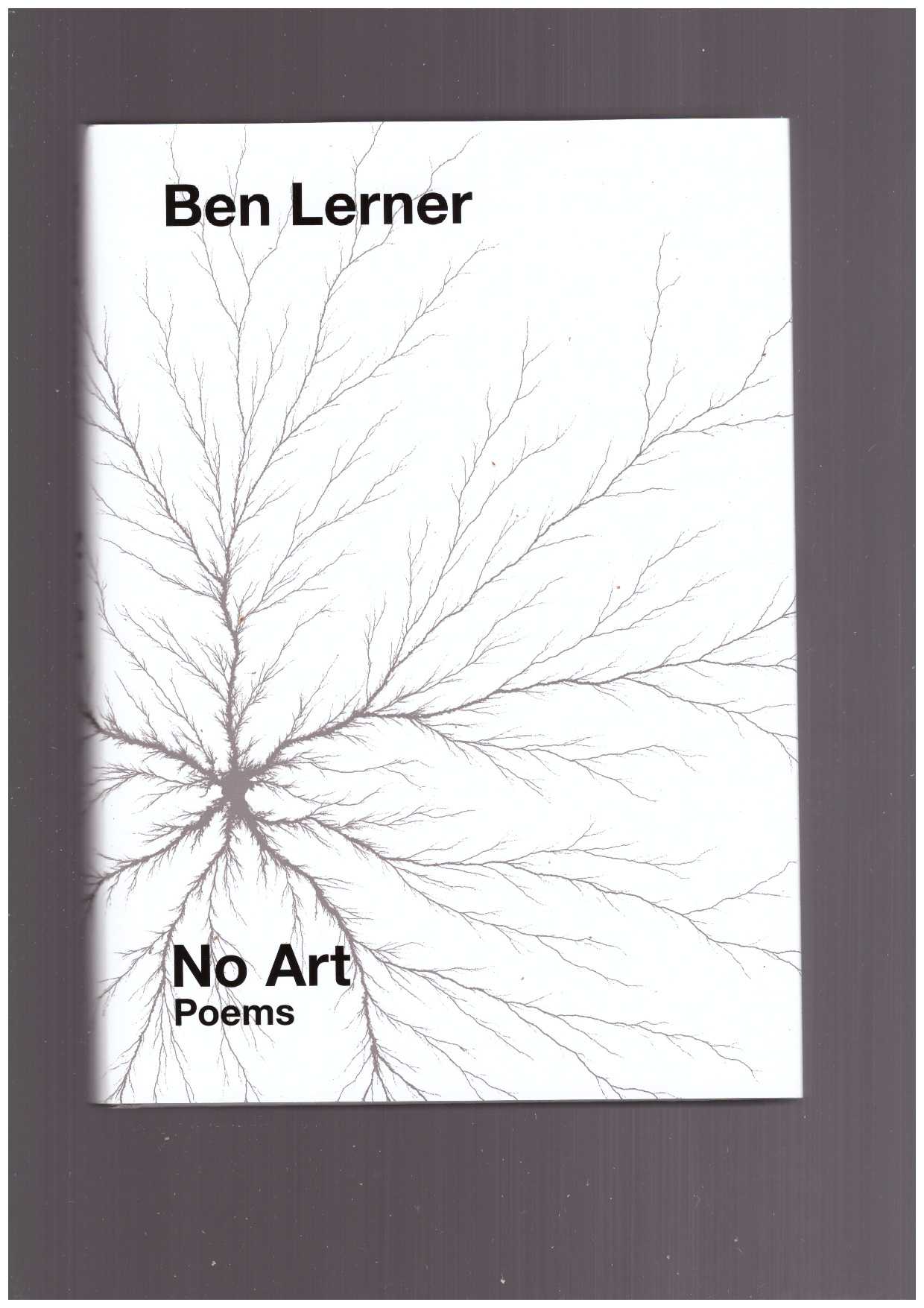 LERNER, Ben - No Art