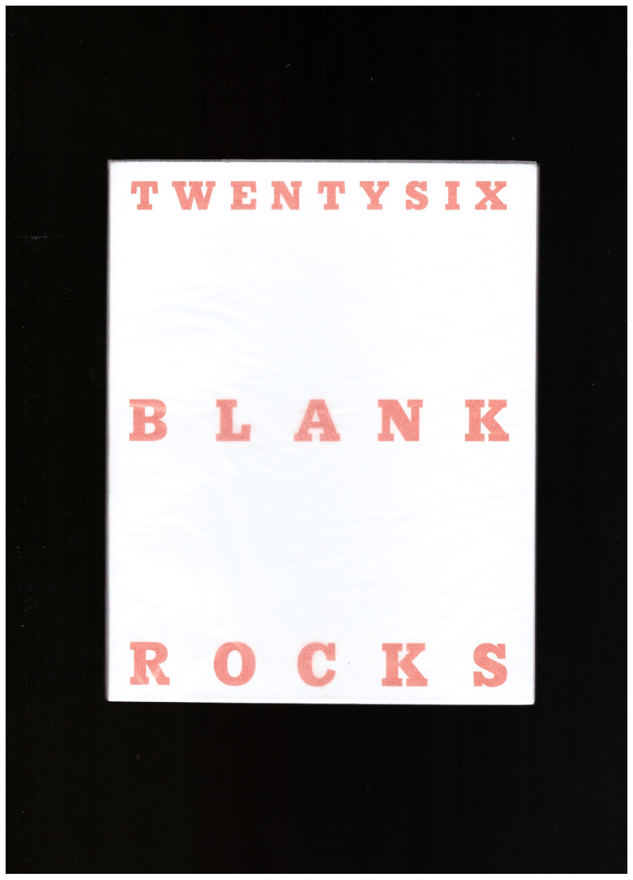 GASC, Anne-Valérie - Twentysix Blank Rocks