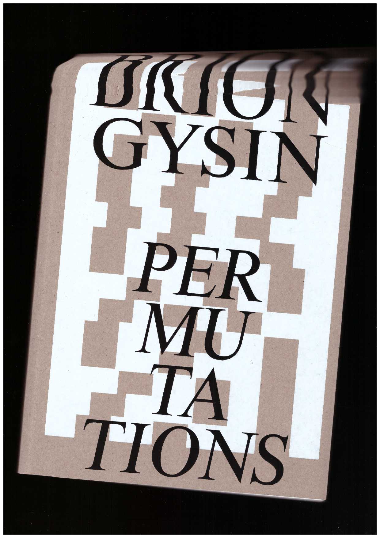 GYSIN, Brion - Permutations