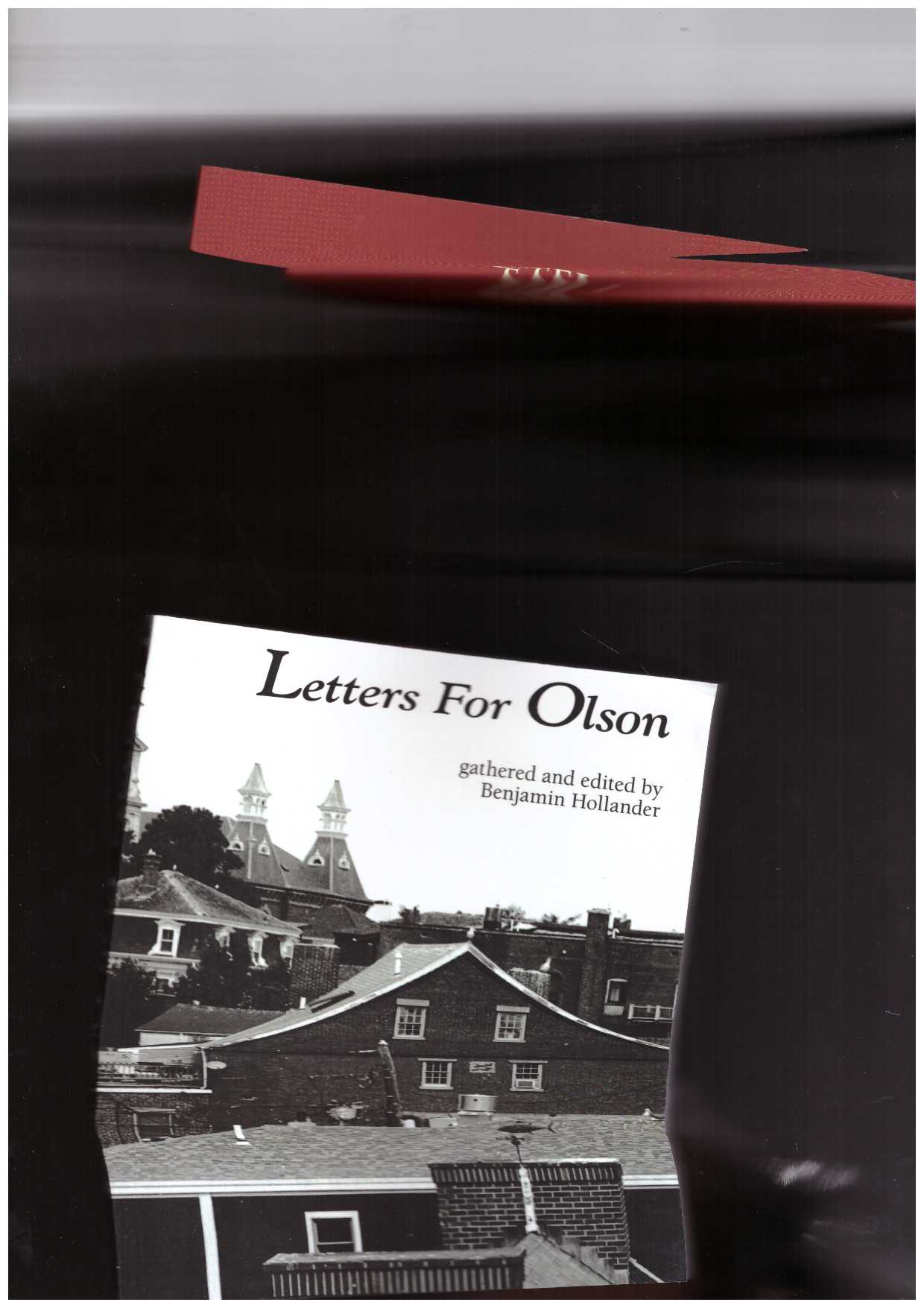 HOLLANDER, Benjamin (ed.) - Letters for Olson