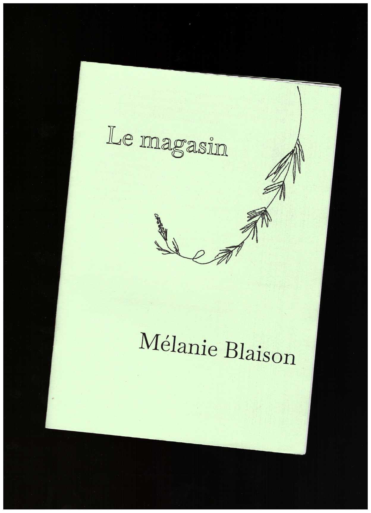 BLAISON, Mélanie - Le magasin