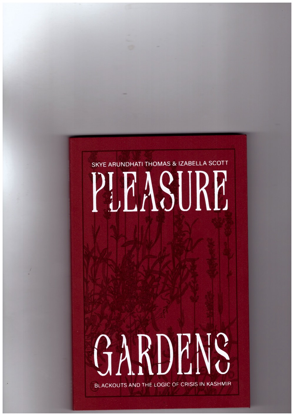 ARUNDHATI THOMAS, Skye; SCOTT, Izabella - Pleasure Gardens. Blackouts and the Logic of Crisis in Kashmir