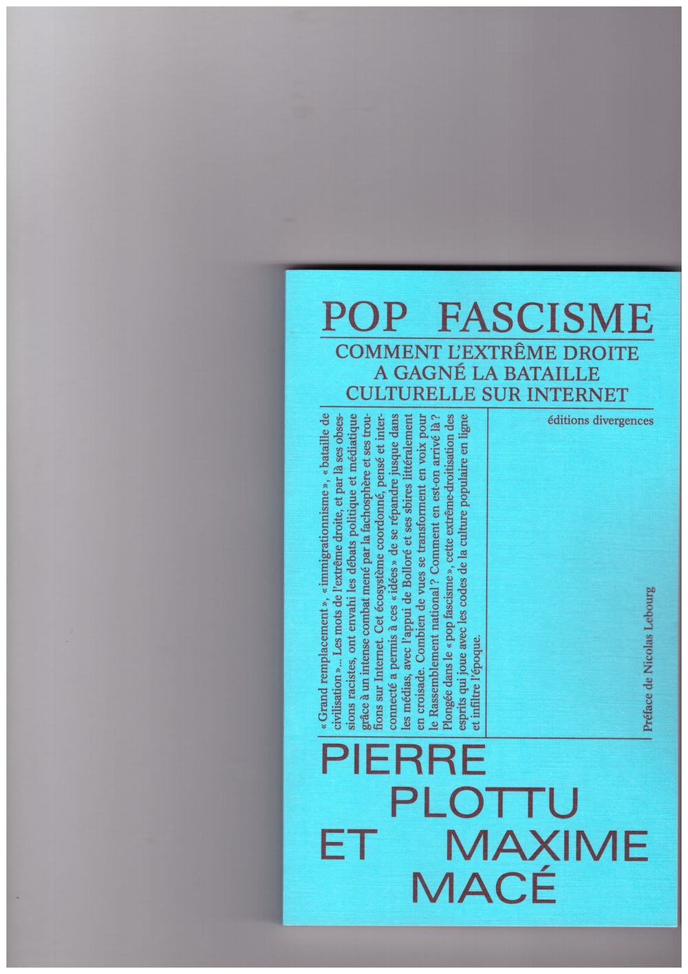 MACÉ, Maxime; PLOTTU, Pierre - Pop Fascisme