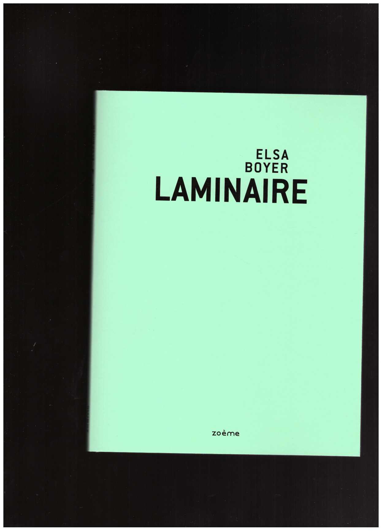 BOYER, Elsa - Laminaire