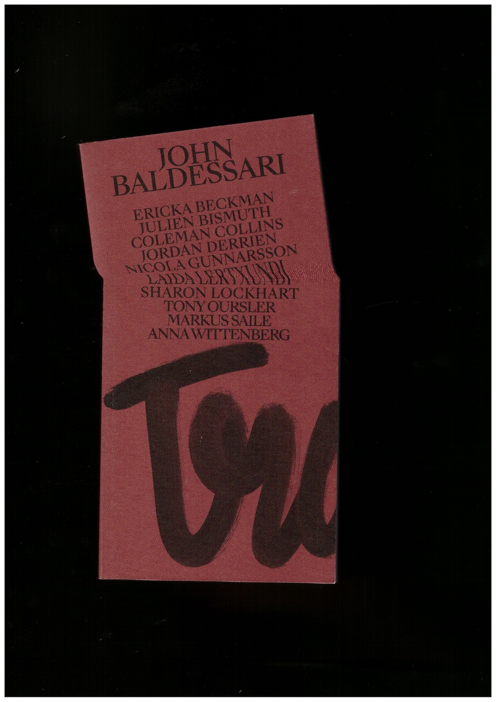 DE BRUGEROLLE, Marie (ed.) - John Baldessari. Transatlantique DE BRUGEROLLE, Marie (ed.) - John Baldessari. Transatlantique