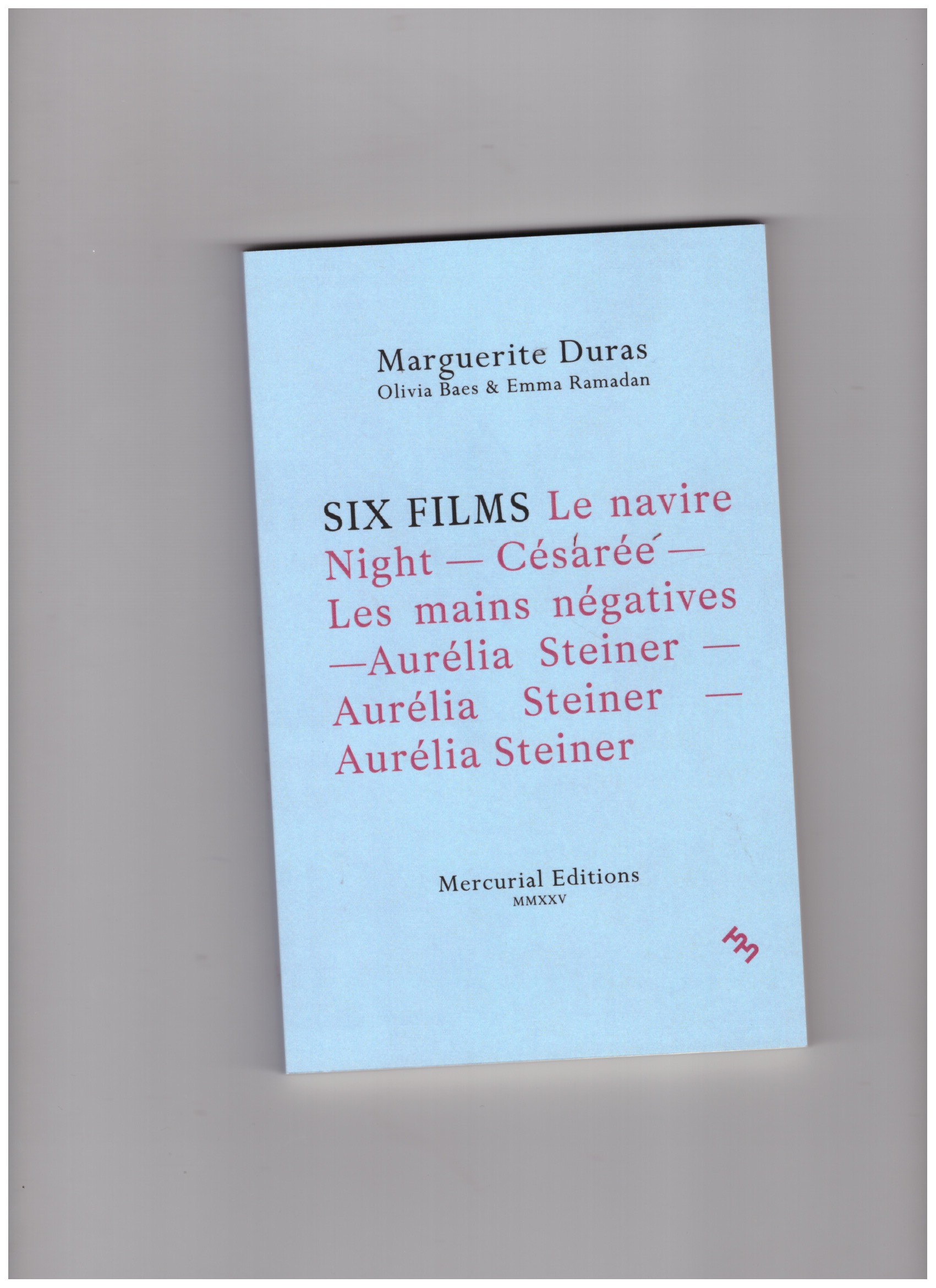 DURAS, Marguerite - Six Films DURAS, Marguerite - Six Films