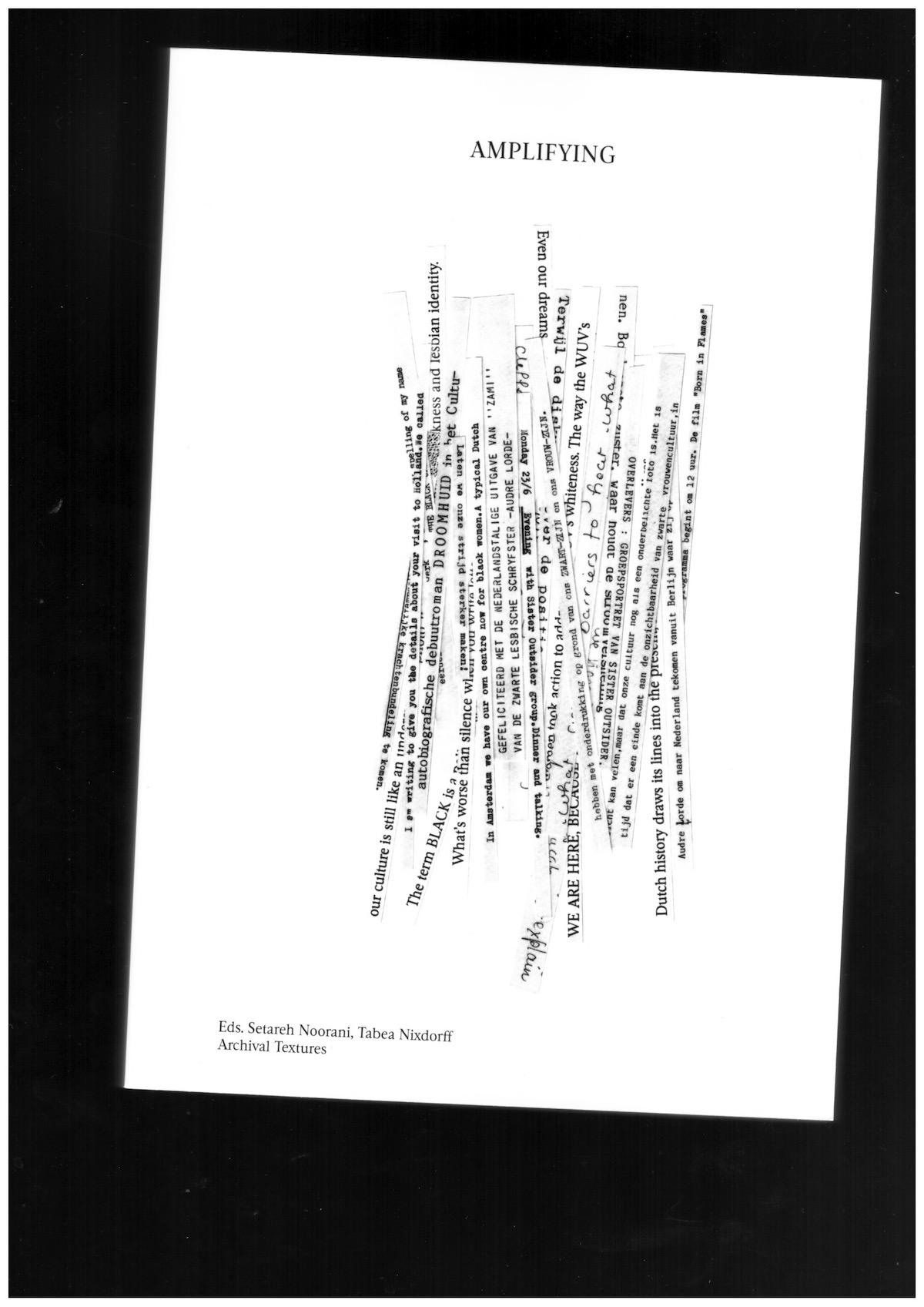 NOORANI, Setareh; NIXDORFF, Tabea (eds.) - Amplifying