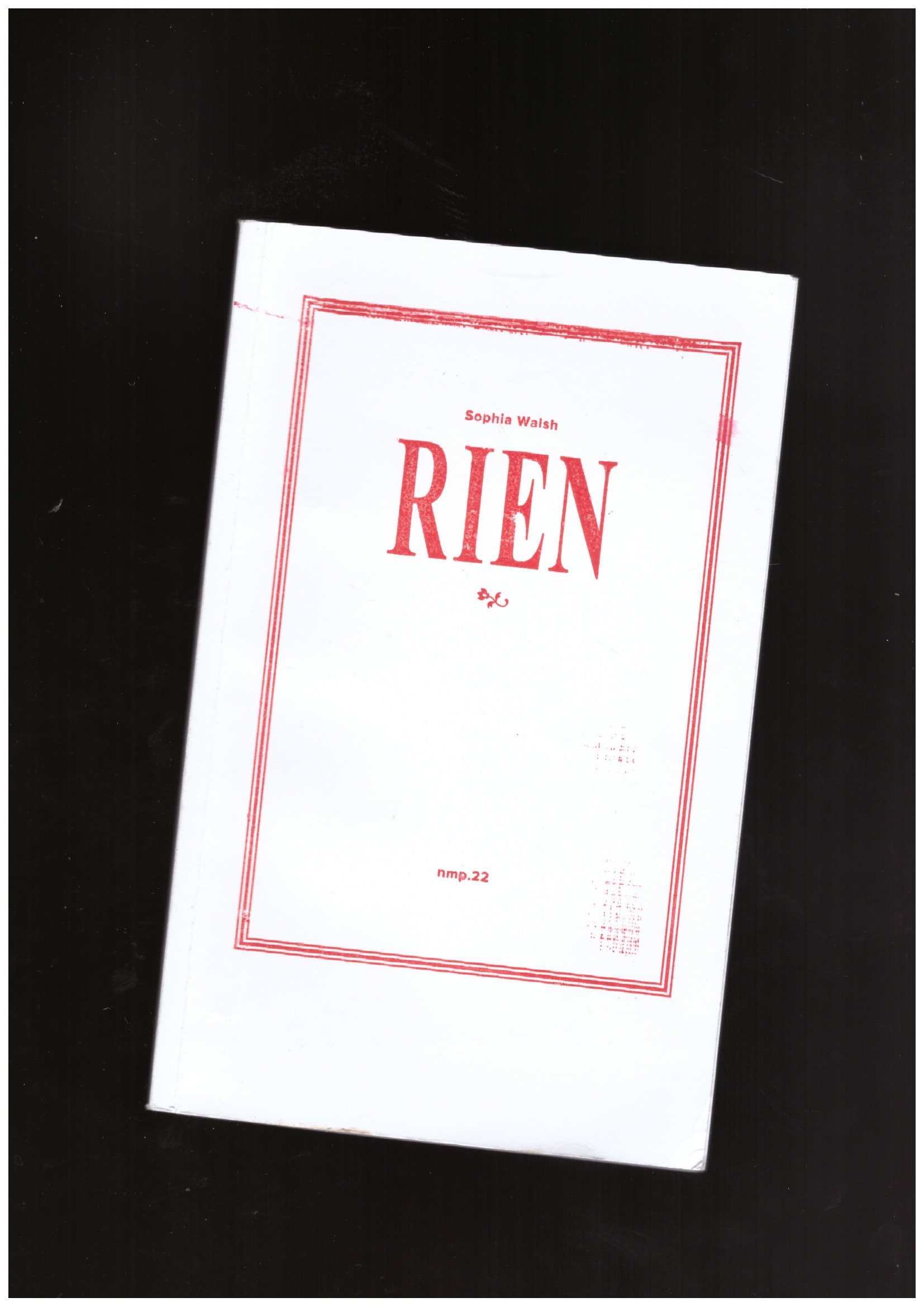 WALSH, Sophia - Rien