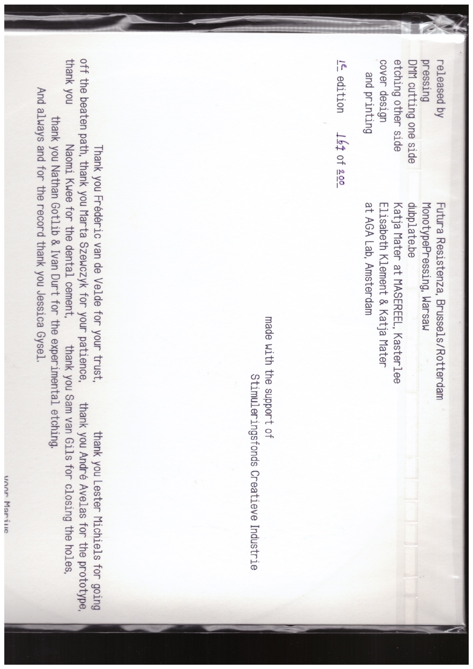 MATER, Katja  - Two Intersecting Loops of Silence