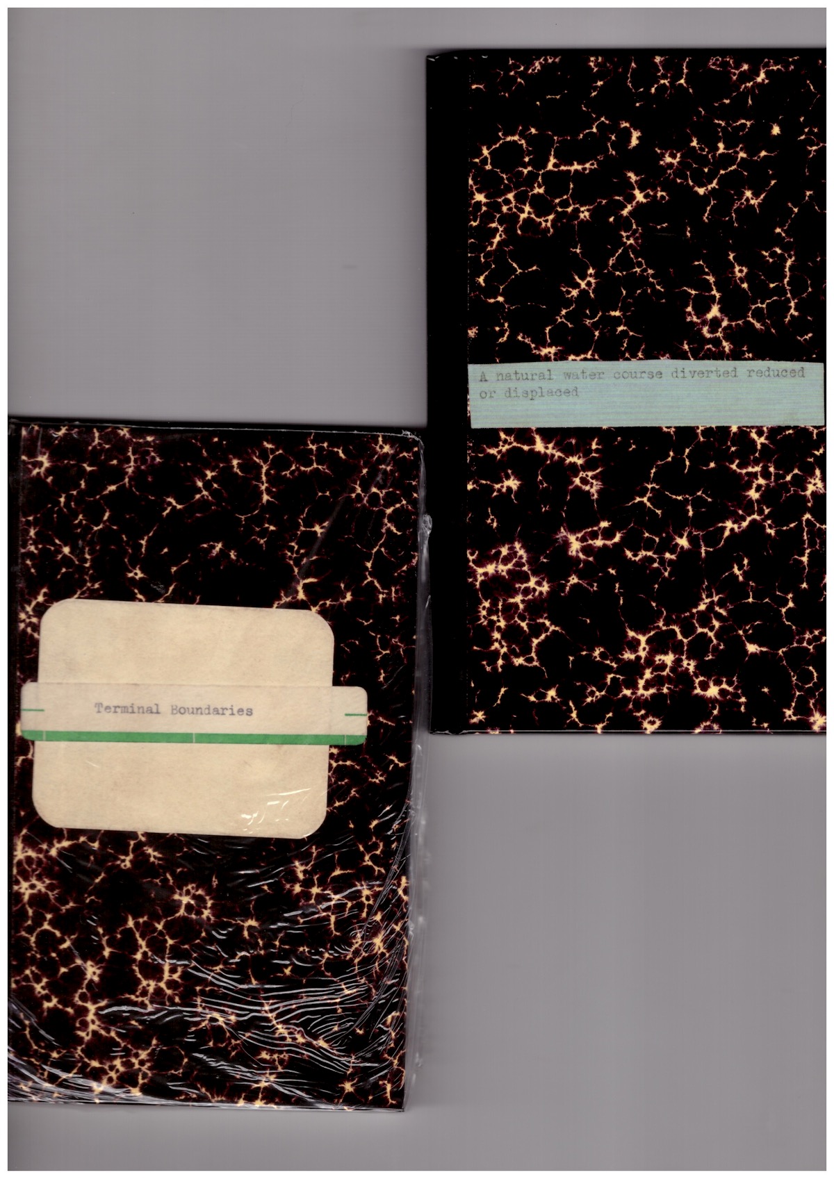 WEINER, Lawrence - Terminal Boundaries / A natural water course diverted reduced or displaced