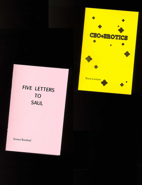 Presage Pamphlet Series Reading #3 Emma Bombail, Rona Lorimer