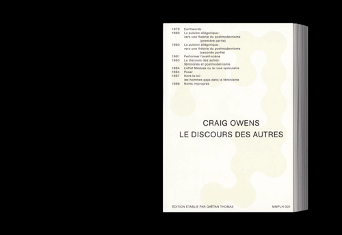 Craig Owens / Le discours des autres