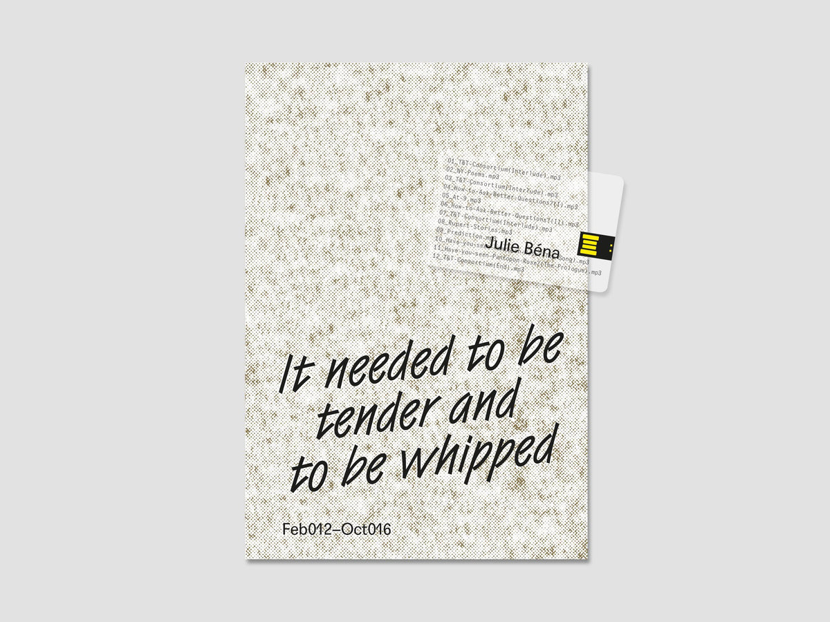 Julie Bena: It Needed to be Tender and to be Whipped