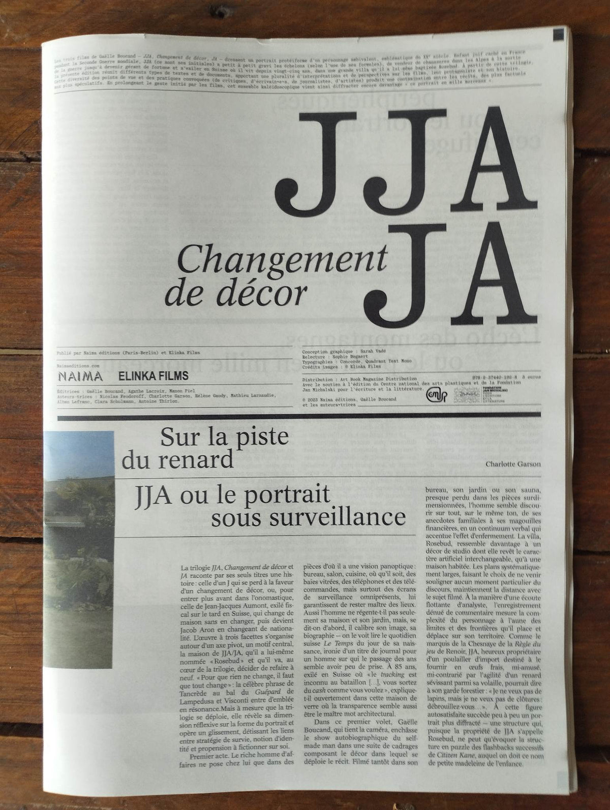 JJA, Changement de décor, JA