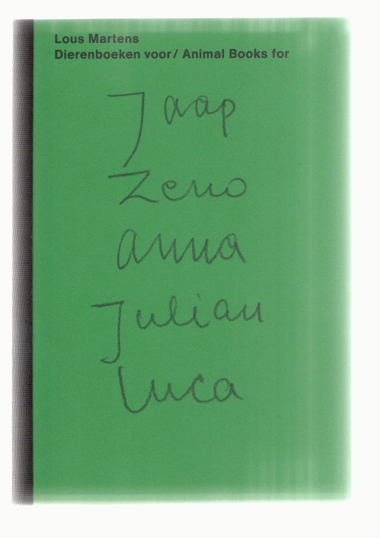 Animal Books for Jaap Zeno Anna Julian Luca [1st Edition]
