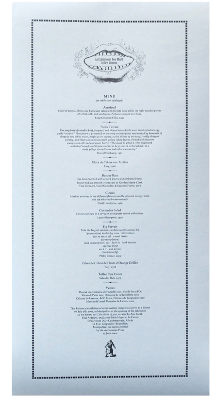 An exhibition in your mouth (Broadside)