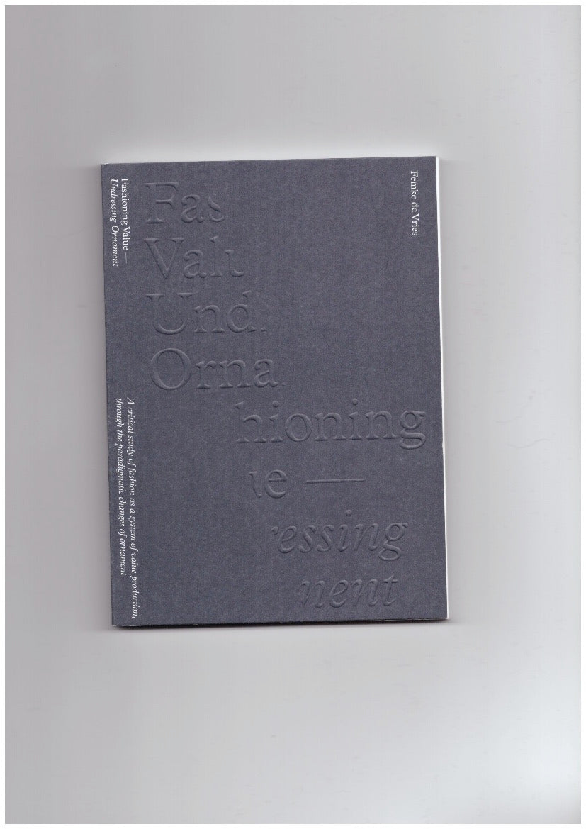 Fashioning Value — Undressing Ornament [2nd edition]