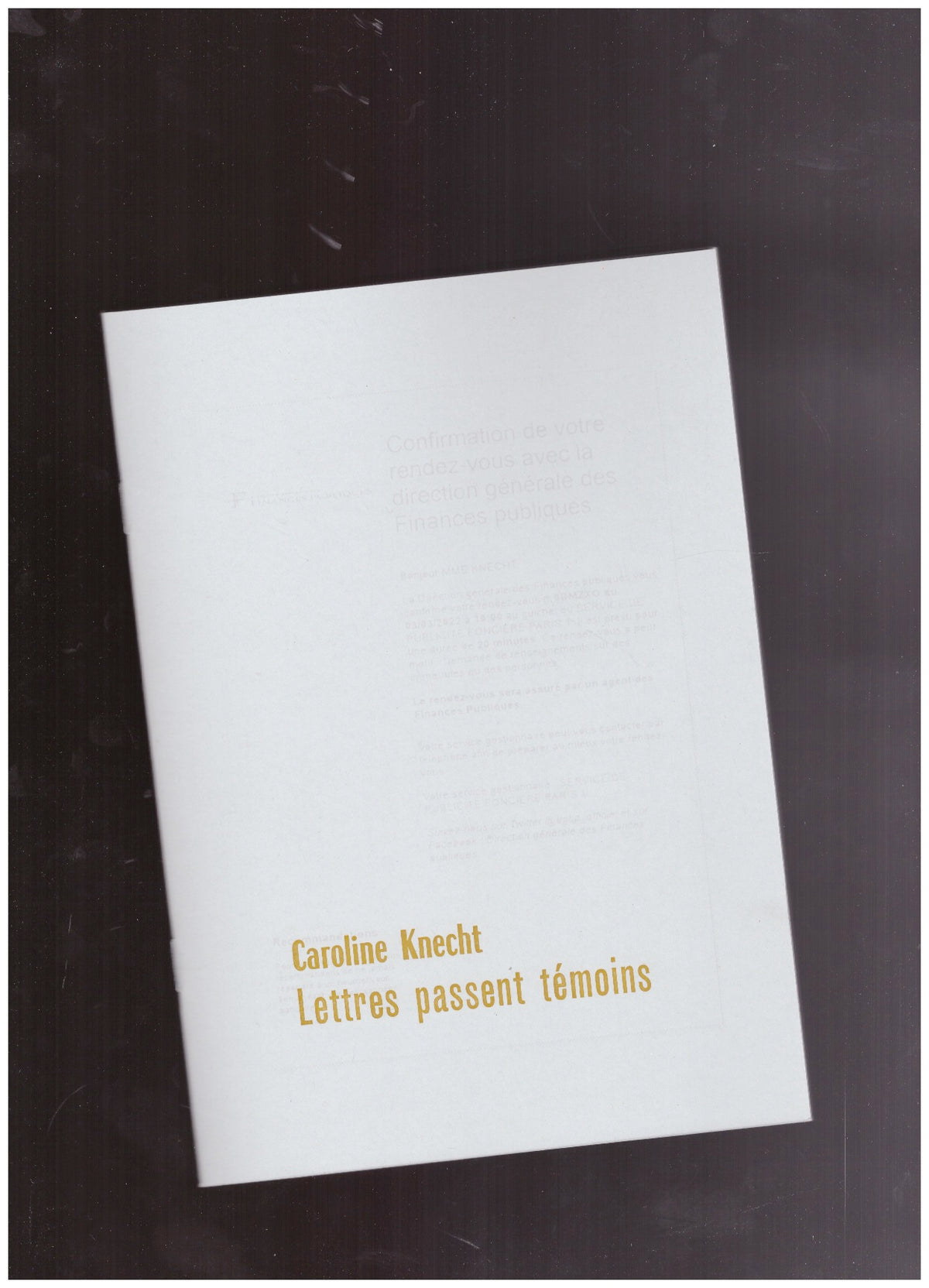 Lettres passent témoins