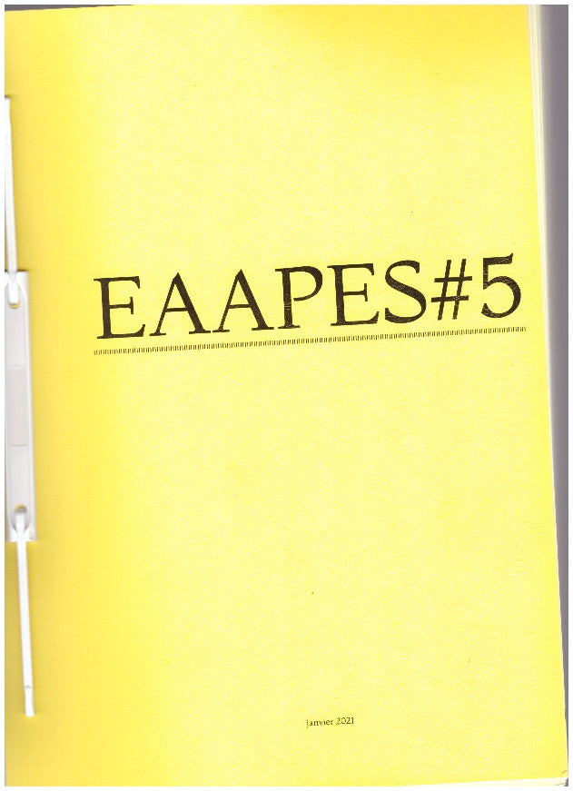 EAAPES – #5, janvier 2021