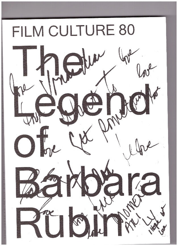 Film Culture 80. The Legend of Barbara Rubin