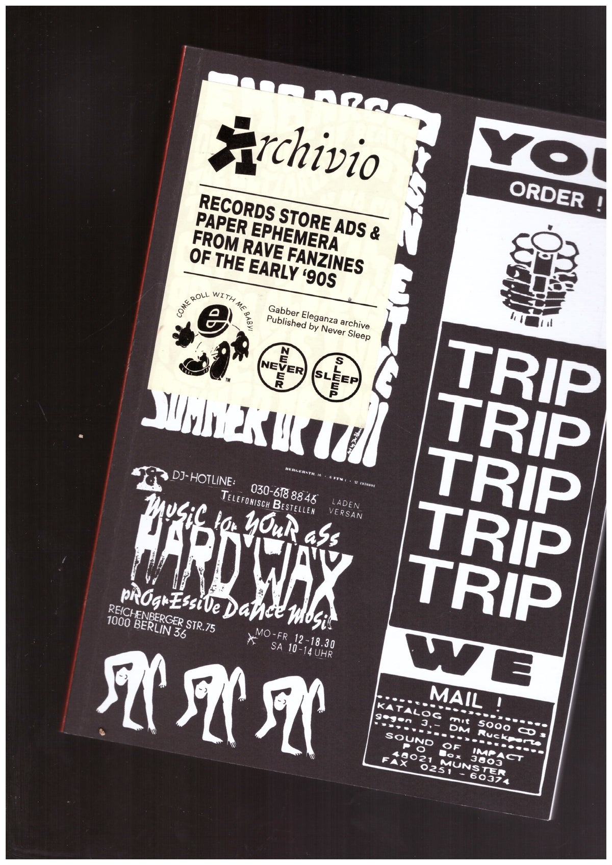 Archivio#1. Records Store Ads and Paper Ephemera from Rave Fanzines of the Early 90s
