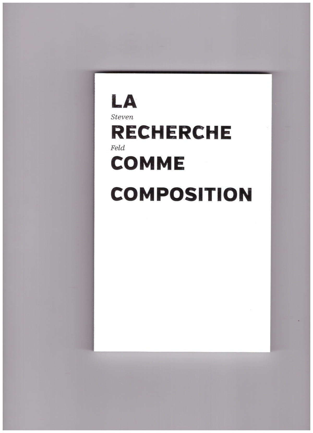 La recherche comme composition
