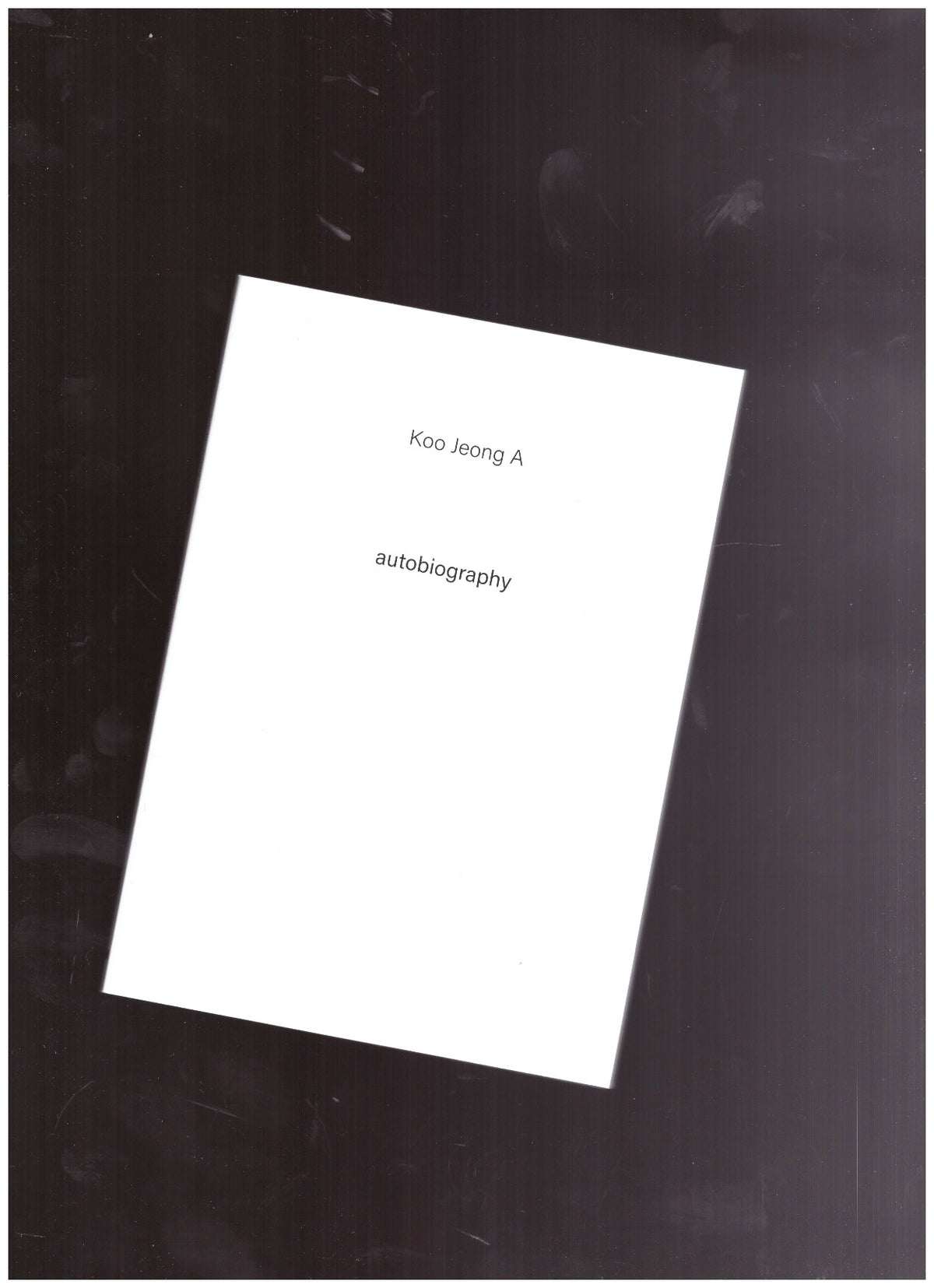 Autobiography #1: Koo Jeong A