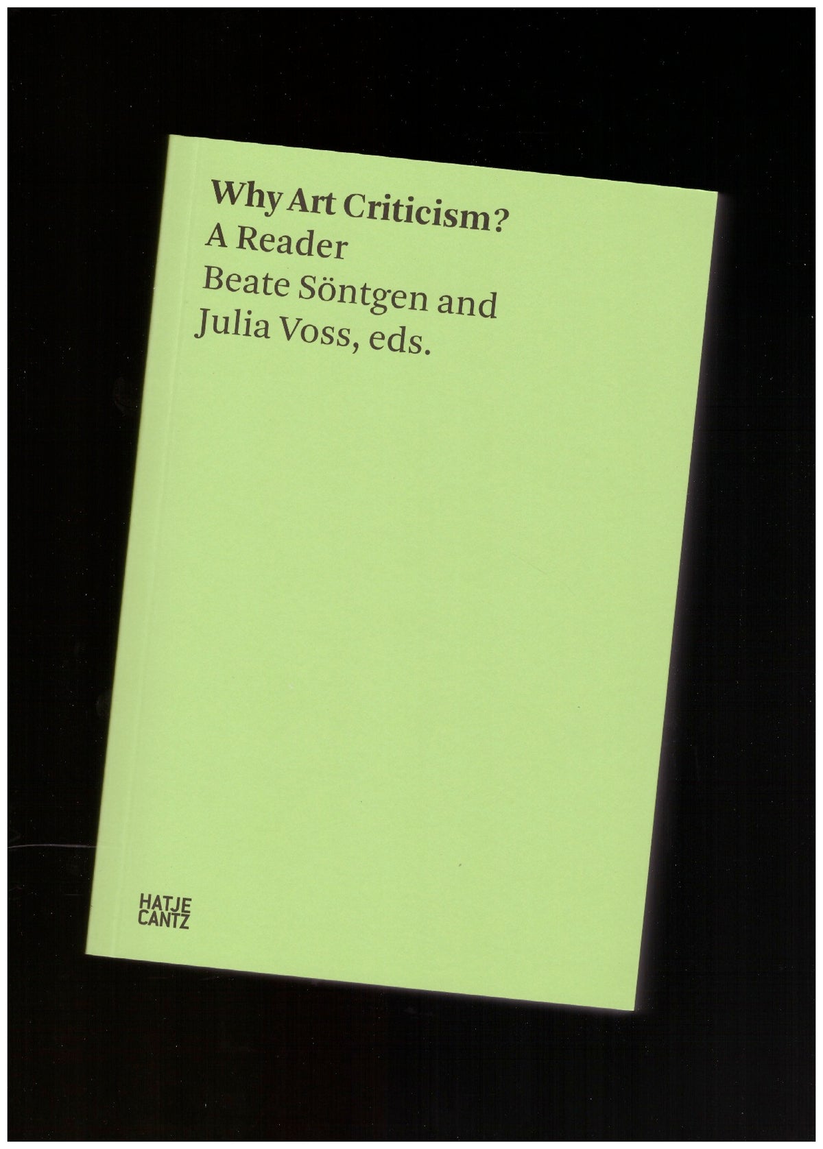 Why Art Criticism?