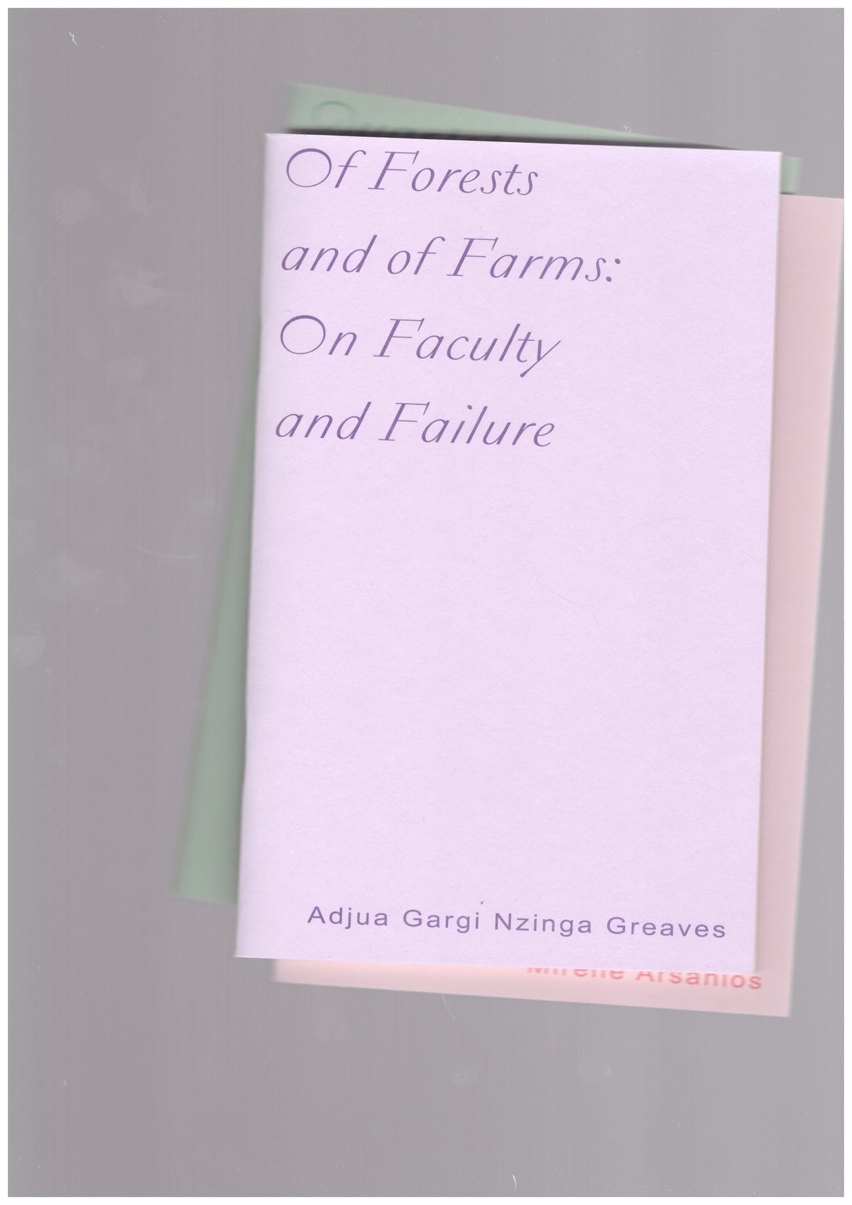 Of Forests and of Farms: On Factulty and Failure