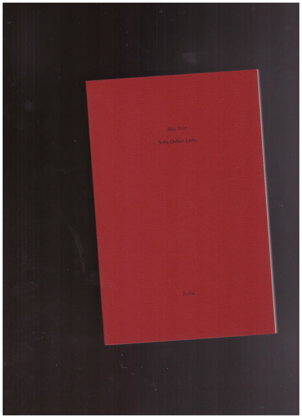 Reihe No. 5: May text