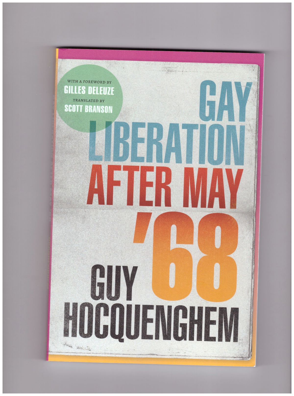 Gay Liberation after May '68