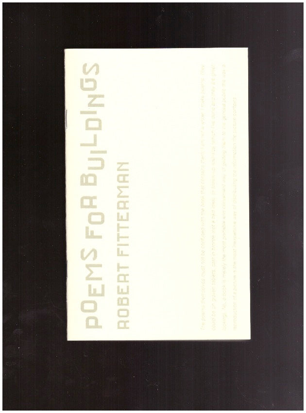 Poems for Buildings