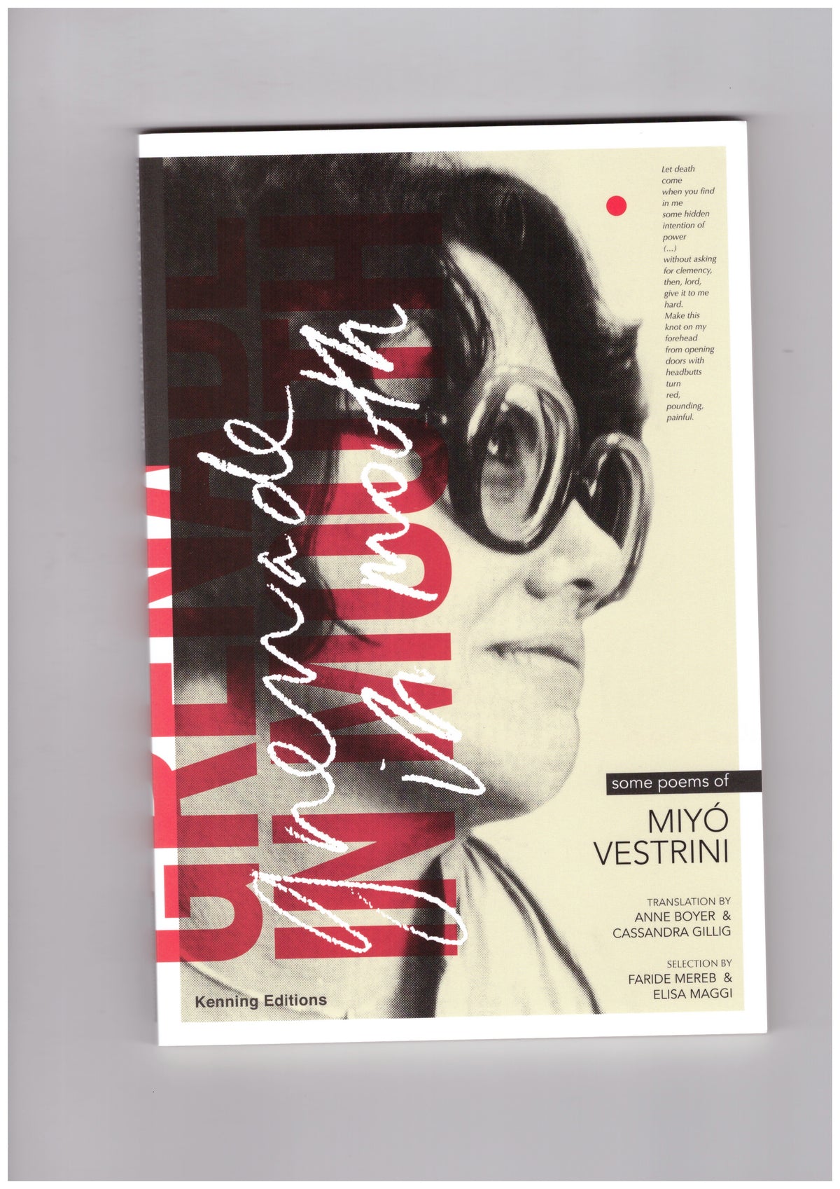 Grenade in Mouth: Some Poems of Miyó Vestrini
