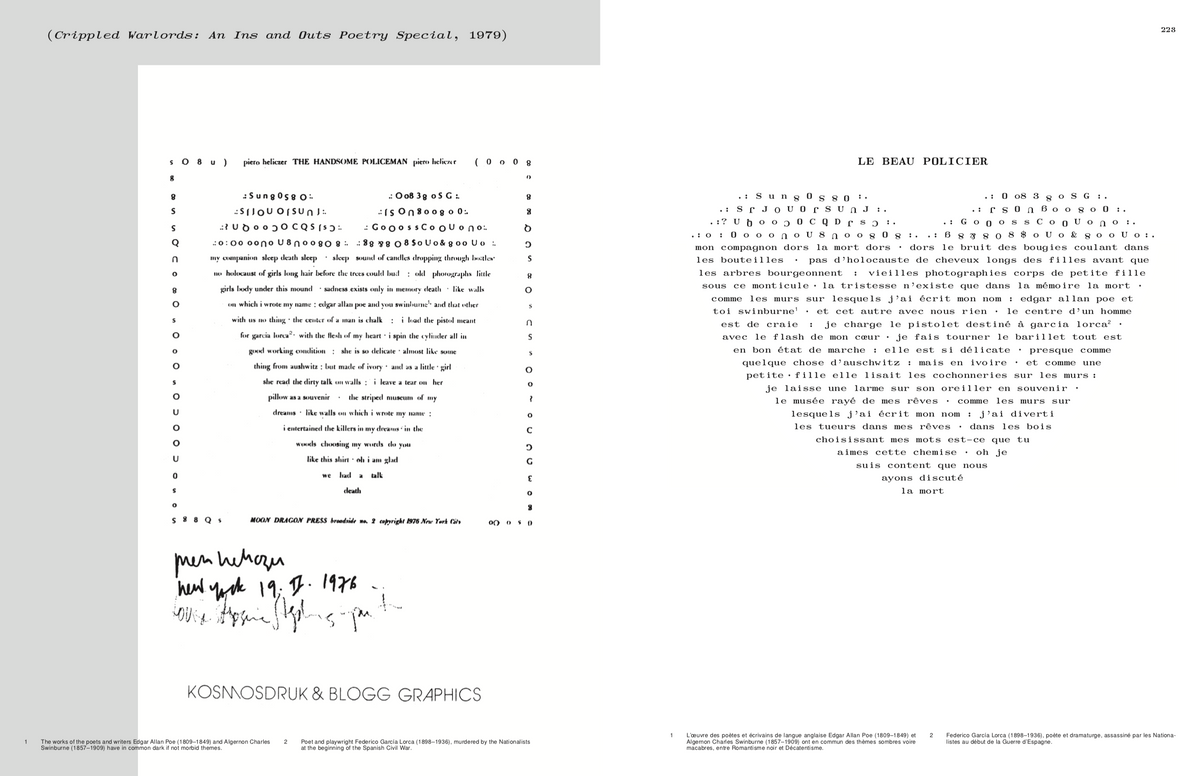 Piero Heliczer. Poems & Documents / Poèmes & Documents