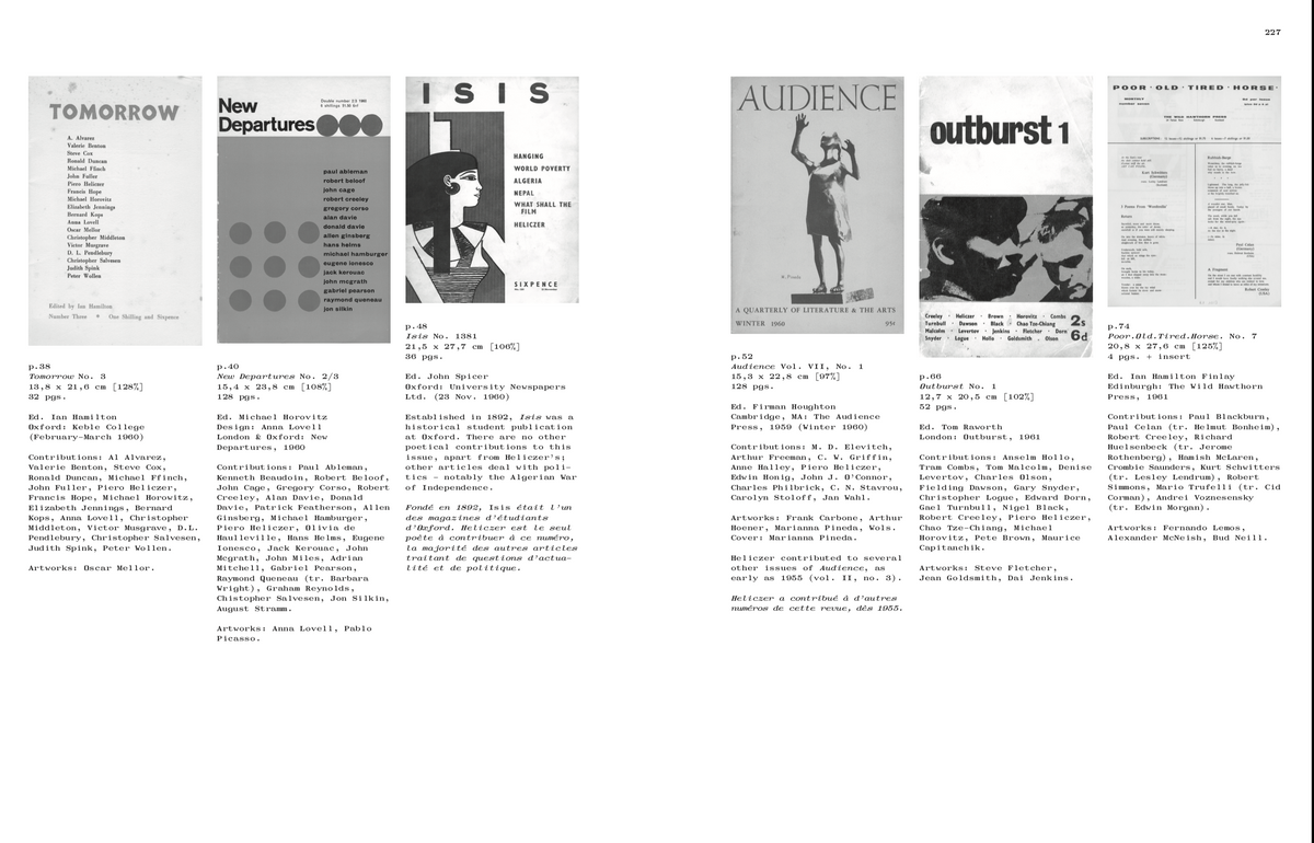 Piero Heliczer. Poems & Documents / Poèmes & Documents