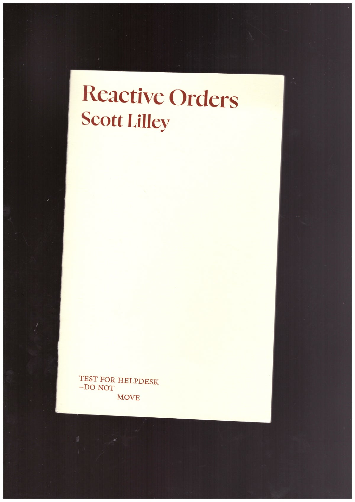 Reactive Orders