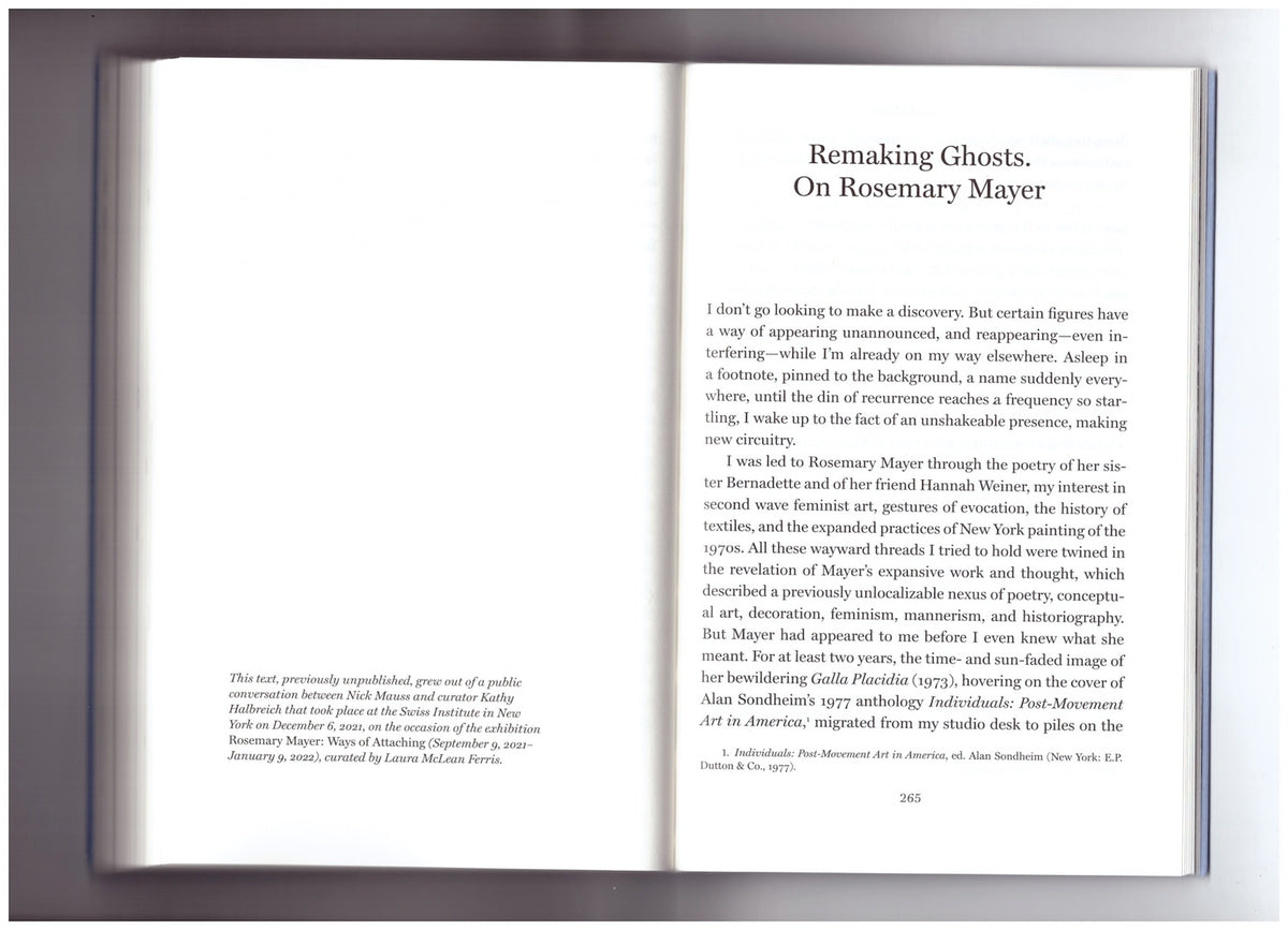 Dispersed Events. Selected Writings